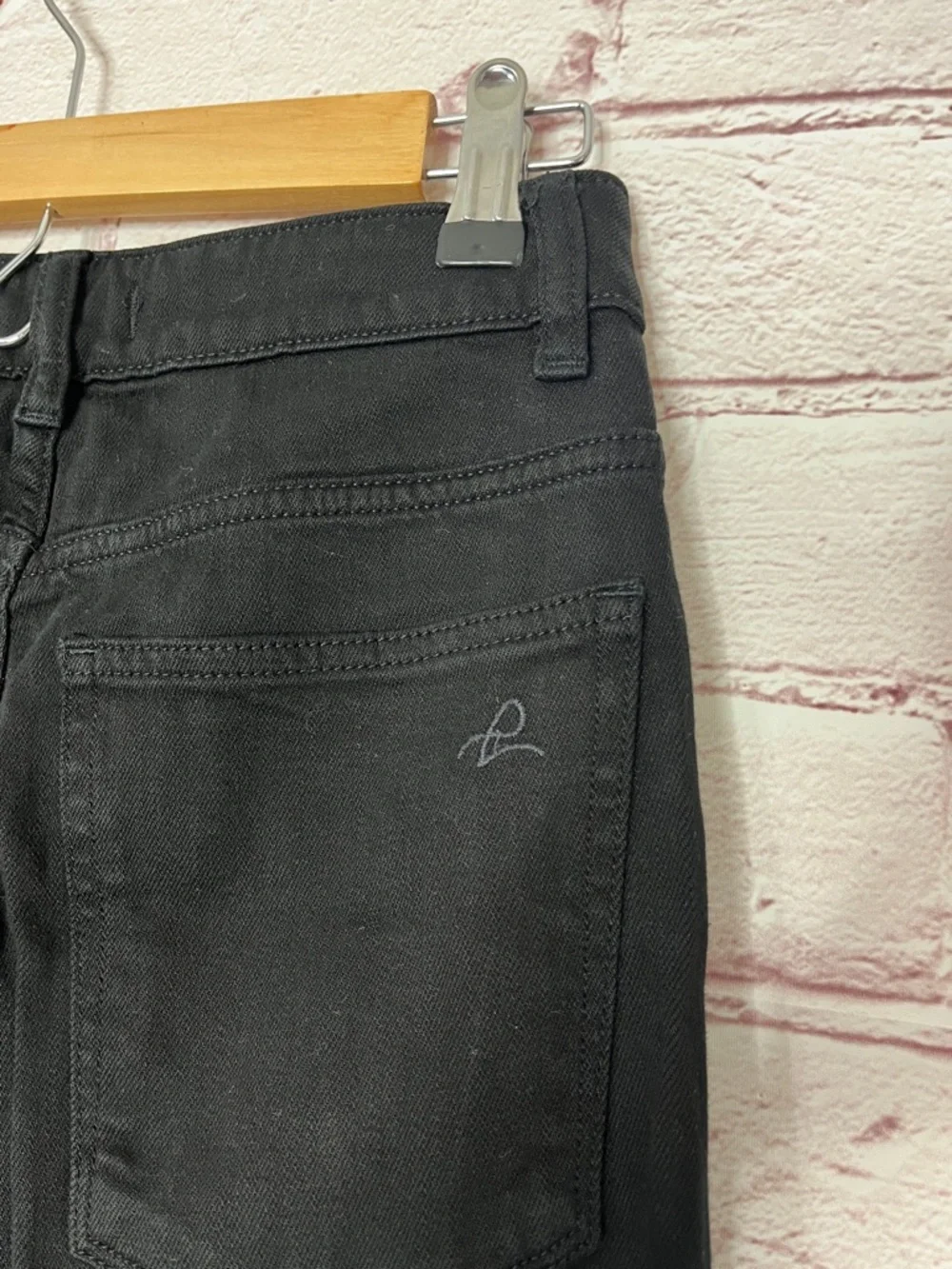 DL1961 Hepburn High Rise Wide Leg Black Jeans Size 26 Like New